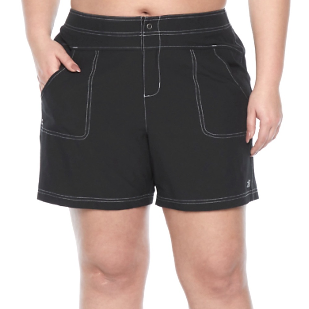 ZeroXposur | Black Sun smart swim shorts, size 2X